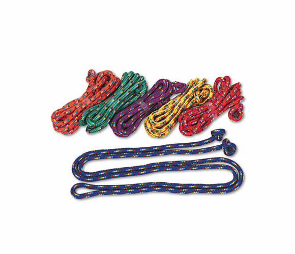 CSICR8SET Braided Nylon Jump Ropes, 8-ft., 6 Assorted Color Jump Ropes/Set By CHAMPION SPORT