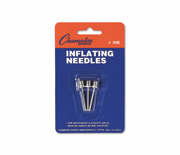 CSIINB Nickel-Plated Inflating Needles for Electric Inflating Pump, 3 Needles/Pack By CHAMPION SPORT