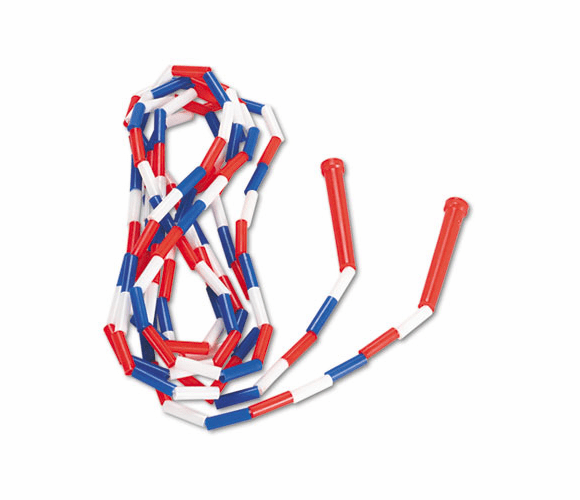 CSIPR16 Segmented Plastic Jump Rope, 16-ft., Red/Blue/White By CHAMPION SPORT