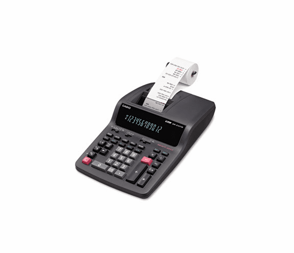 CSODR210TM DR-210TM Two-Color Desktop Calculator, 12-Digit Digitron, Black/Red By CASIO, INC. RFB