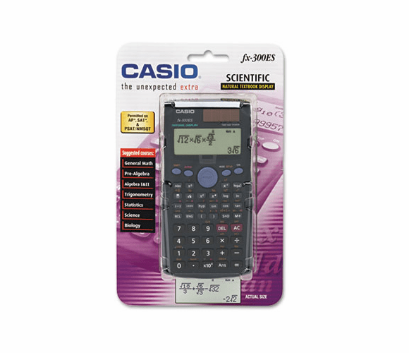 CSOFX300ES FX-300ES Overhead Scientific Calculator, 10-Digit Natural Textbook Display By CASIO, INC.