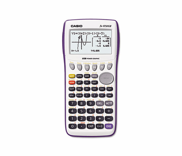 CSOFX9750GIIWE 9750GII Graphing Calculator, 12-Digit LCD By CASIO, INC.