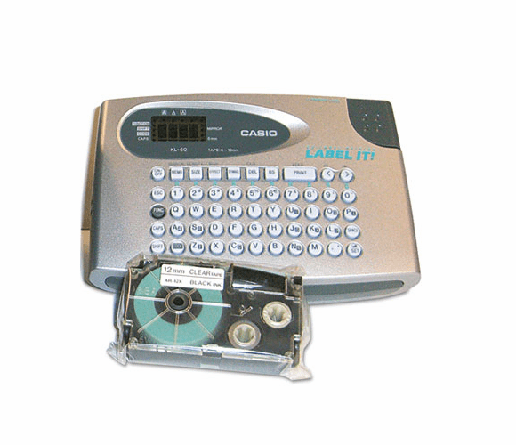 CSOKL60SRUST KL60SR Compact EZ-Label Maker, 2 Lines By CASIO, INC.