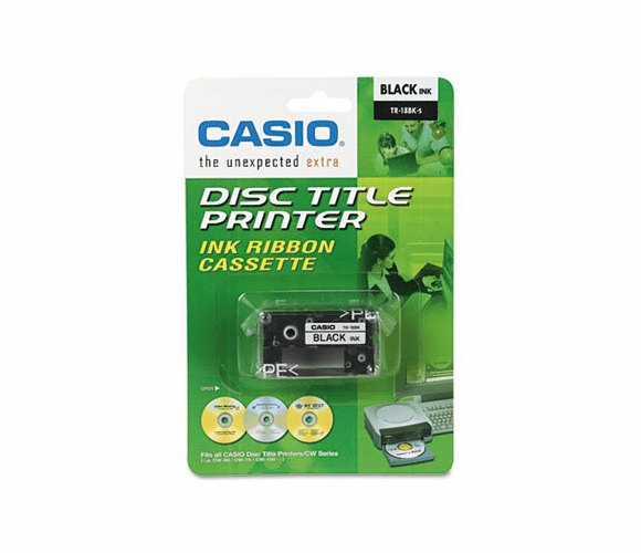 CSOTR18BK TR18BK Thermal Ink Ribbon Cartridge, Black By CASIO, INC.