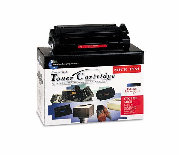 CTGCTG15M CTG15M Compatible Remanufactured MICR Toner, 2500 Page-Yield, Black By CTG/CLOVER TECHNOLOGY GROUP