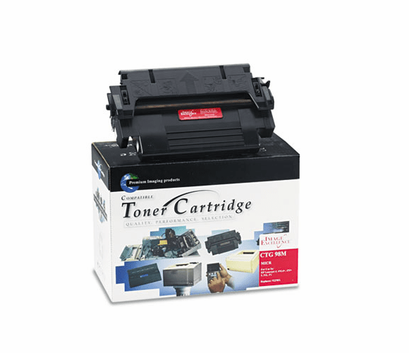 CTGCTG98M CTG98M Compatible Remanufactured MICR Toner, 6800 Page-Yield, Black By CTG/CLOVER TECHNOLOGY GROUP