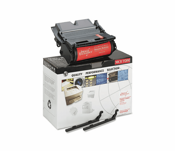 CTGCTGT520M CTGT520M Compatible Remanufactured MICR Toner, 6000 Page-Yield, Black By CTG/CLOVER TECHNOLOGY GROUP