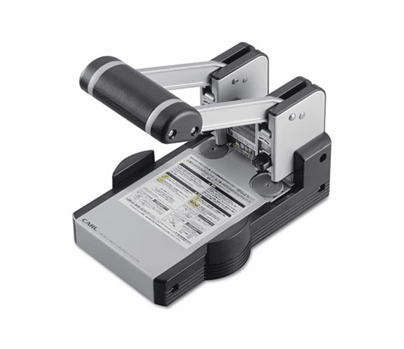 CUI62100 100-Sheet Heavy-Duty XHC-2100 Two-Hole Punch, 9/32" Holes, Blue/Gray By CARL MFG. USA INC.