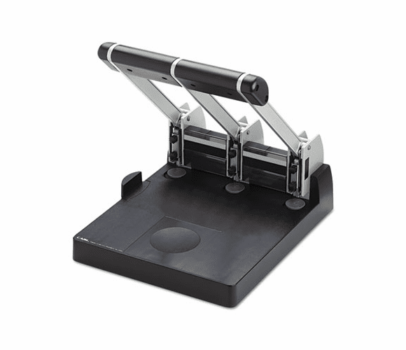 CUI63150 150-Sheet XHC-150 Heavy-Duty Three-Hole Punch, 9/32" Holes, Blue/Gray By CARL MFG. USA INC.