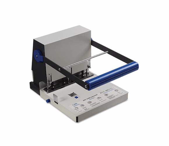 CUI63300 300-Sheet XHC-3300 Heavy-Duty Three-Hole Punch, 9/32" Holes, Steel, Blue/Gray By CARL MFG. USA INC.