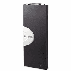 CUI80064 Locking Key Cabinet, 64-Key, Steel, Black, 11 1/2 x 3 x 28 By CARL MFG. USA INC.
