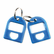 CUI80068 Replacement Key Tags, 3/4 x 1, Plastic, Blue, 8/Pack By CARL MFG. USA INC.
