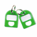CUI80088 Replacement Key Tags, 3/4 x 1, Plastic, Green, 8/Pack By CARL MFG. USA INC.