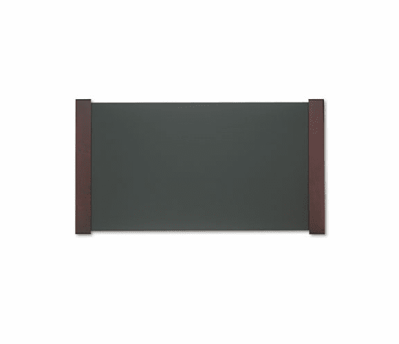CVR02043 Desk Pad with Wood End Panels, 38 x 21, Mahogany Finish By ADVANTUS CORPORATION