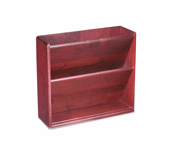 CVR09623 Hardwood Double Wall File, Letter, Two Pocket, Mahogany By ADVANTUS CORPORATION