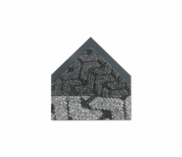 CWNTE0035AC Tire-Track Scraper Mat, Needlepunch Polypropylene/Vinyl,36 x 60,Anthracite By CROWN MATS & MATTING