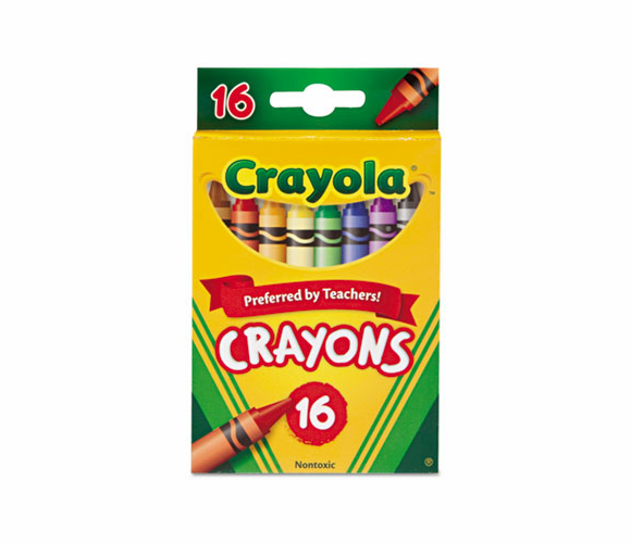 CYO523016 Classic Color Pack Crayons, 16 Colors/Box By BINNEY & SMITH / CRAYOLA