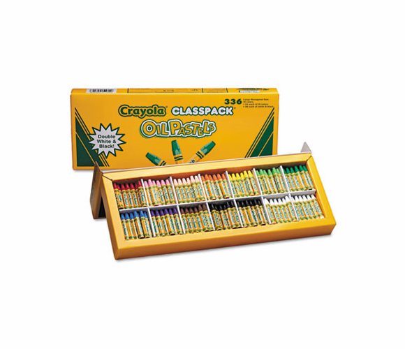 CYO524629 Oil Pastels,12-Color Set, Assorted, 336/Pack By BINNEY & SMITH / CRAYOLA