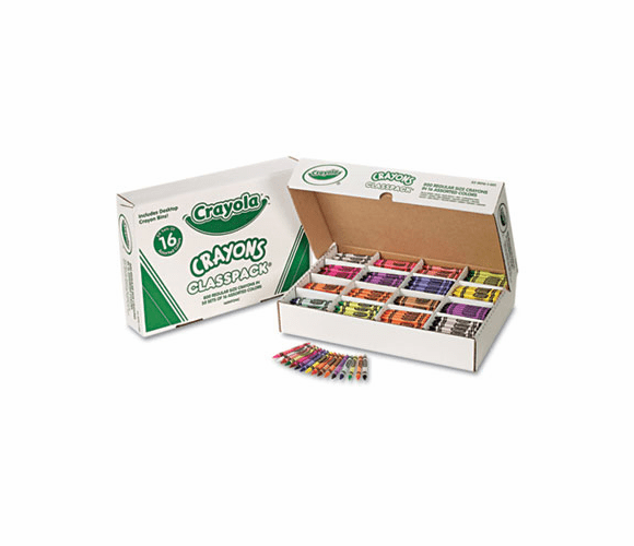 CYO528016 Classpack Regular Crayons, 16 Colors, 800/BX By BINNEY & SMITH / CRAYOLA