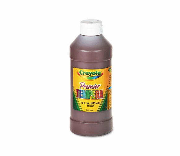 CYO541216007 Premier Tempera Paint, Brown, 16 oz By BINNEY & SMITH / CRAYOLA