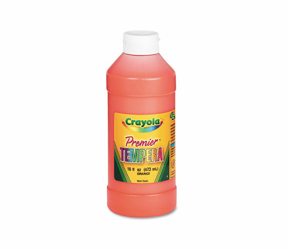 CYO541216036 Premier Tempera Paint, Orange, 16 oz By BINNEY & SMITH / CRAYOLA