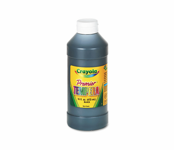 CYO541216051 Premier Tempera Paint, Black, 16 oz By BINNEY & SMITH / CRAYOLA