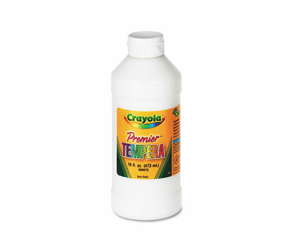 CYO541216053 Premier Tempera Paint, White, 16 oz By BINNEY & SMITH / CRAYOLA