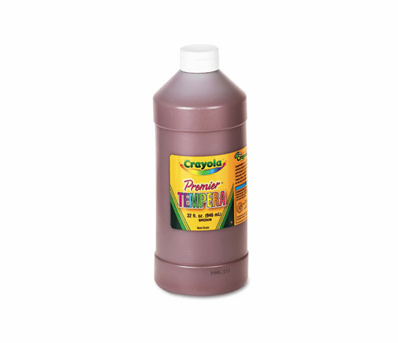 CYO541232007 Premier Tempera Paint, Brown, 32 oz By BINNEY & SMITH / CRAYOLA