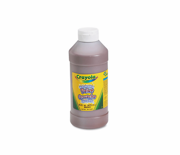 CYO542016007 Washable Paint, Brown, 16 oz By BINNEY & SMITH / CRAYOLA