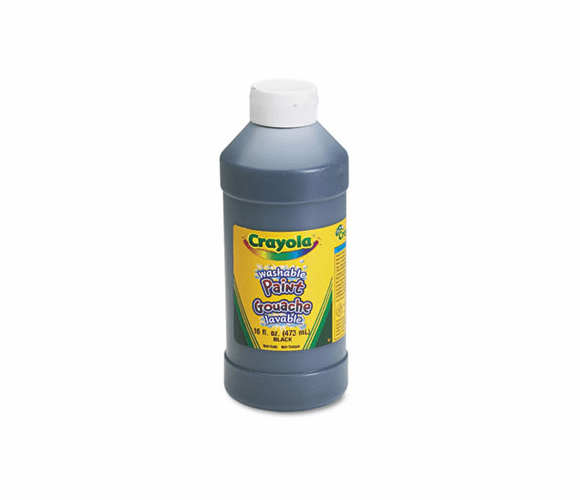 CYO542016051 Washable Paint, Black, 16 oz By BINNEY & SMITH / CRAYOLA