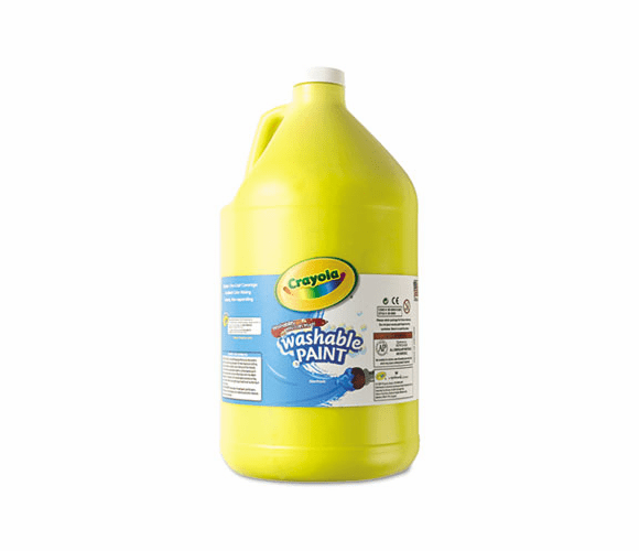 CYO542128034 Washable Paint, Yellow, 1 gal By BINNEY & SMITH / CRAYOLA