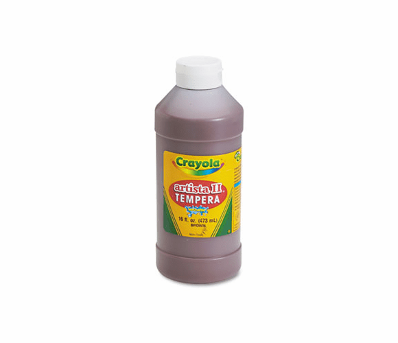 CYO543115007 Artista II Washable Tempera Paint, Brown, 16 oz By BINNEY & SMITH / CRAYOLA