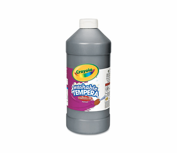 CYO543132051 Artista II Washable Tempera Paint, Black, 32 oz By BINNEY & SMITH / CRAYOLA