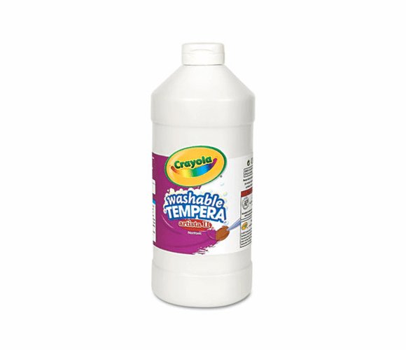 CYO543132053 Artista II Washable Tempera Paint, White, 32 oz By BINNEY & SMITH / CRAYOLA