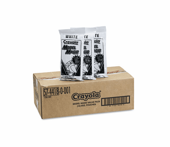 CYO574418 Model Magic Modeling Compound, 8 oz, White, 96 oz By BINNEY & SMITH / CRAYOLA