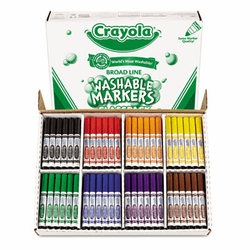 CYO588200 Washable Classpack Markers, Broad Point, Assorted, 200/Pack By BINNEY & SMITH / CRAYOLA