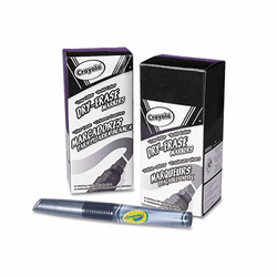 CYO989626051 Dry Erase Marker, Chisel Tip, Black By BINNEY & SMITH / CRAYOLA