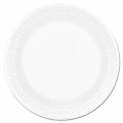 DRC6PWC Concorde Foam Plate, 6" Diameter, White, 125/Pack, 1000/Carton By DART