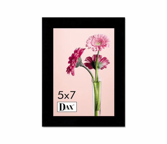 DAX1826H3T Solid Wood Photo/Picture Frame, Easel Back, 5 x 7, Black By DAX MANUFACTURING INC.