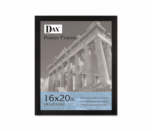 DAX2863V2X Black Plastic Poster Frame w/Plastic Window, Wide Profile, 16 x 20 By DAX MANUFACTURING INC.