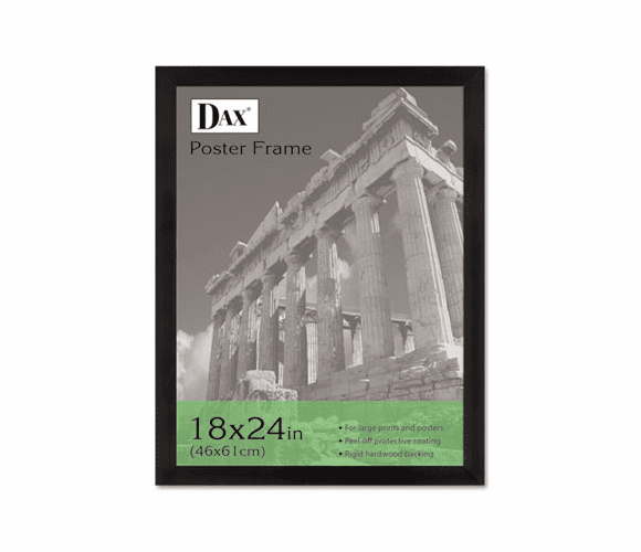 DAX2863W2X Black Plastic Poster Frame w/Plastic Window, Wide Profile, 18 x 24 By DAX MANUFACTURING INC.