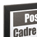 DAX3404W1T Metro Series Poster Frame, Wood, 18 x 24, Black/Silver By DAX MANUFACTURING INC.
