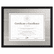 DAXN15788ST Contemporary Wood Document/Certificate Frame, Silver Metal Mat, 11 x 14, Black By DAX MANUFACTURING INC.