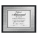 DAXN15788ST Contemporary Wood Document/Certificate Frame, Silver Metal Mat, 11 x 14, Black By DAX MANUFACTURING INC.