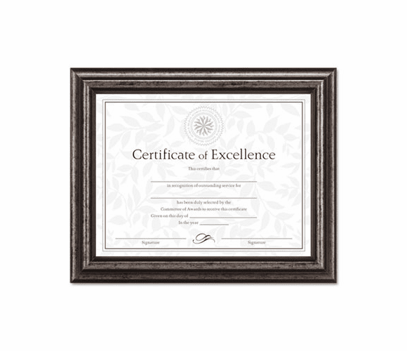 DAXN15790NT Document Frame, Desk/Wall, Wood, 8-1/2 x 11, Antique Charcoal Brushed Finish By DAX MANUFACTURING INC.