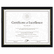 DAXN17981BT Two-Tone Document/Diploma Frame, Wood, 8-1/2 x 11, Black w/Gold Leaf Trim By DAX MANUFACTURING INC.