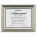DAXN1818N2T Antique Colored Document Frame w/Certificate, Metal, 8-1/2 x 11, Silver By DAX MANUFACTURING INC.