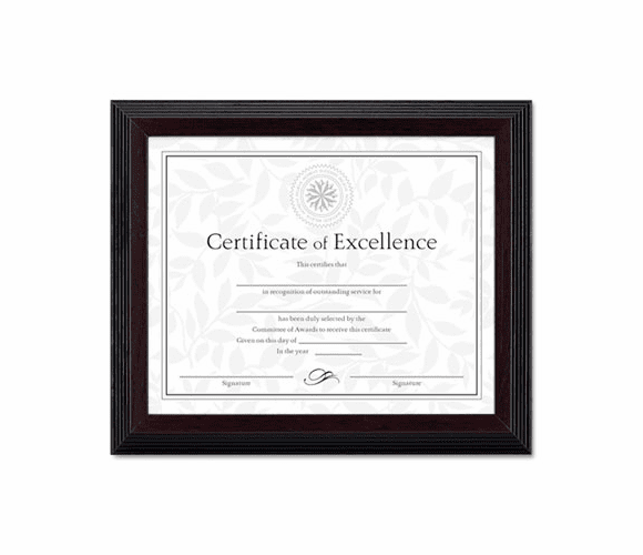 DAXN19880BT Solid Wood Award/Certificate Frame, 8 x 10, Black w/Walnut Trim By DAX MANUFACTURING INC.