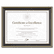 DAXN2709N6T Gold-Trimmed Document Frame w/Certificate, Wood, 8-1/2 x 11, Black By DAX MANUFACTURING INC.