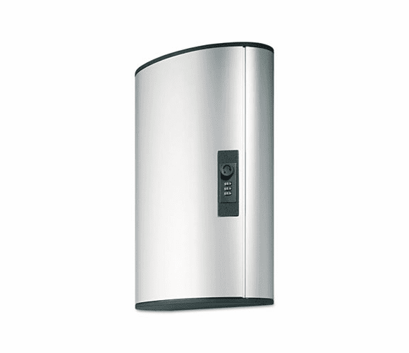DBL196723 Locking Key Cabinet, 72-Key, Brushed Aluminum, 11 7/8 x 4 3/4 x 15 3/4 By DURABLE OFFICE PRODUCTS CORP.